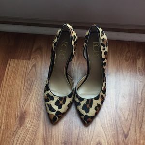 Mohair leo print bcbg Paris pointed shoe